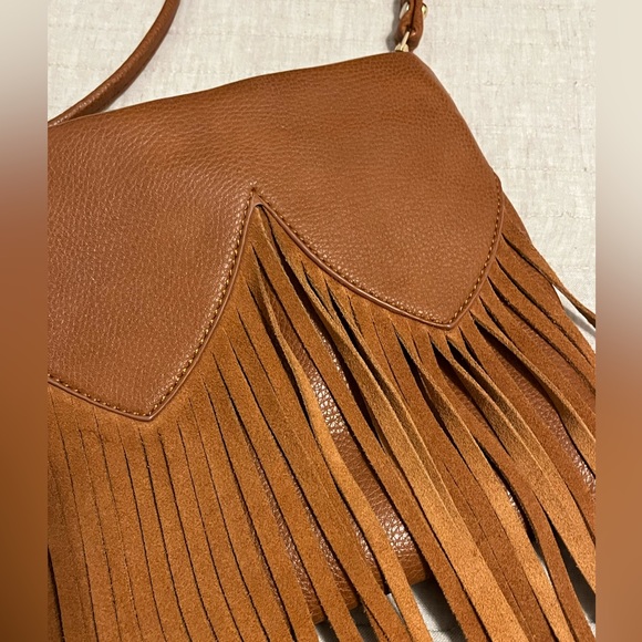 Show Me Your MuMu Camel Fringe Crossbody Bag - Picture 2 of 9